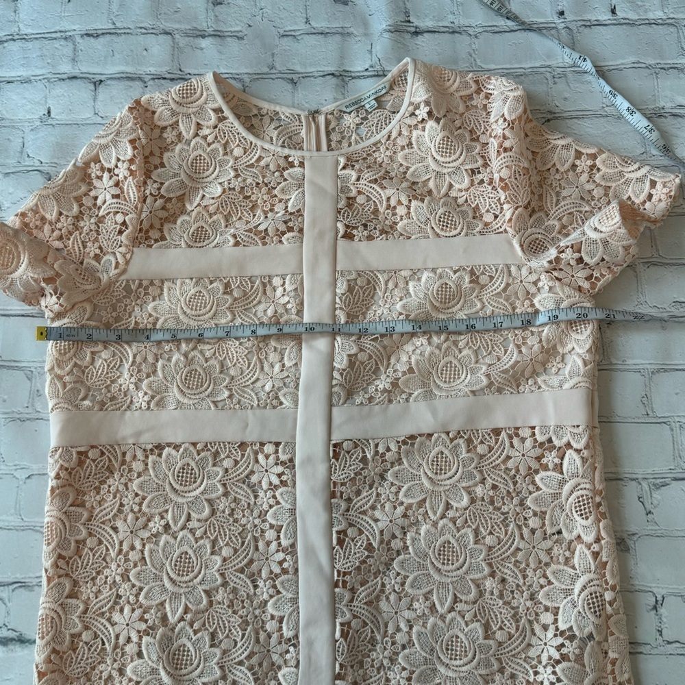 ✅ Rebecca Minkoff lace floral sheer zip up blouse top size L - Picture 8 of 12